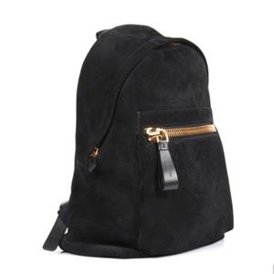 TOM FORD BLACK SUEDE BACKPACK